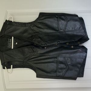 Italian Stone Genuine Leather Vest